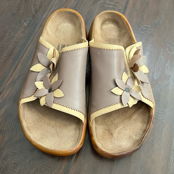 Tatami men’s made in Germany slide sandals size women’s 8 solid heavy sandals - Picture 1 of 8